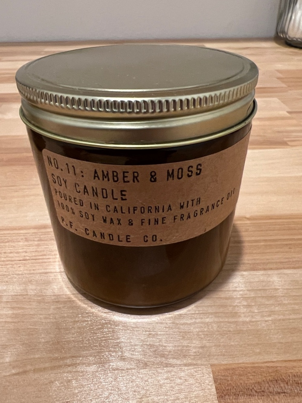 Amber & Moss Soy Candle No.11 P.F. Candle Co. NEW